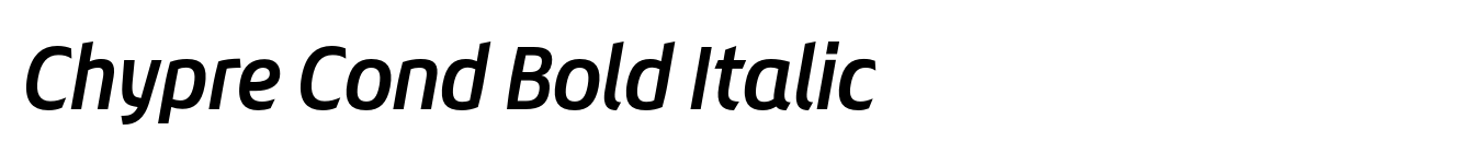 Chypre Cond Bold Italic image